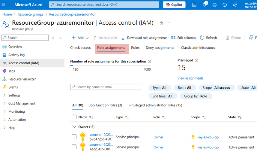 Microsoft Sentinel role assignment