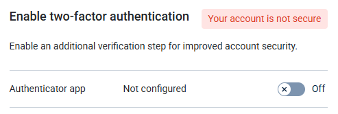 NXLog Platform two-factor authentication