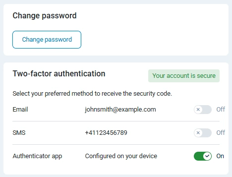 NXLog Platform user account security