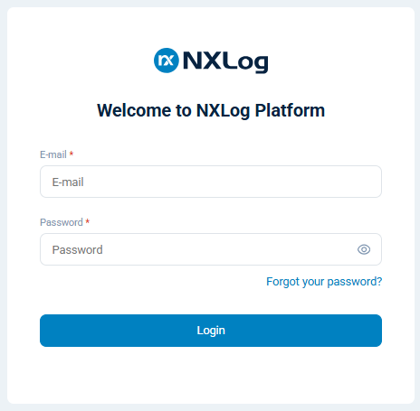 NXLog Platform web interface login