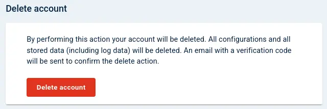 NXLog Platform delete user account