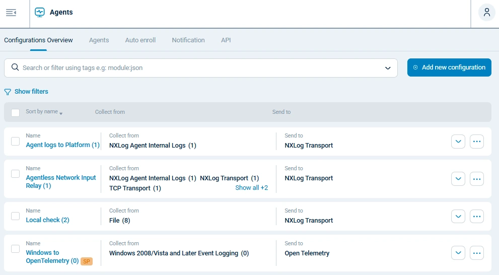 NXLog Agent configuration templates