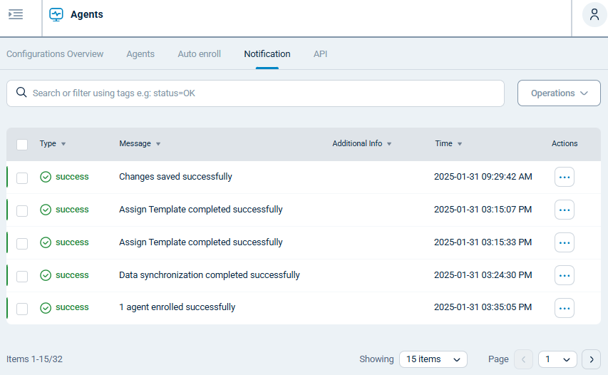 NXLog Platform notifications