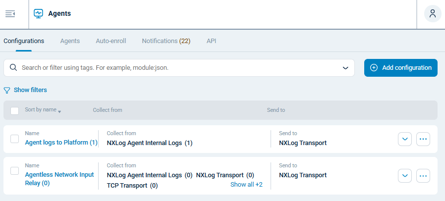NXLog Platform Configurations
