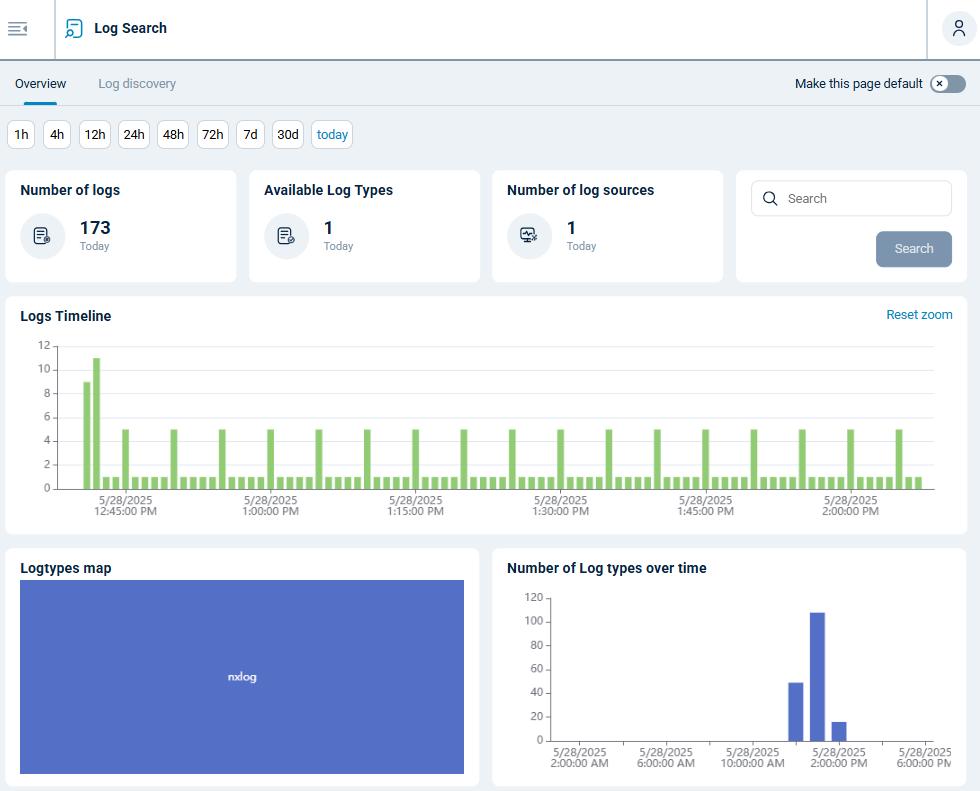 NXLog Platform log search overview