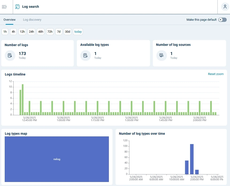 NXLog Platform log search overview