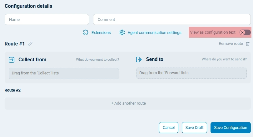 NXLog Platform configuration details