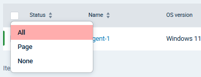 NXLog Platform - select all agents